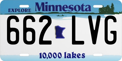 MN license plate 662LVG
