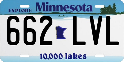 MN license plate 662LVL