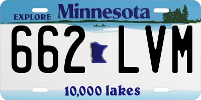 MN license plate 662LVM