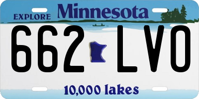 MN license plate 662LVO