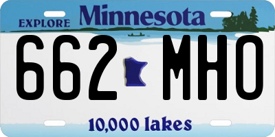 MN license plate 662MHO