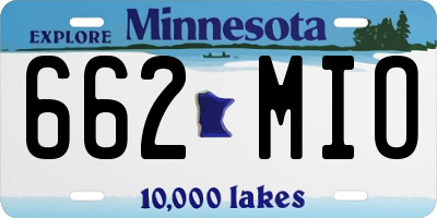 MN license plate 662MIO