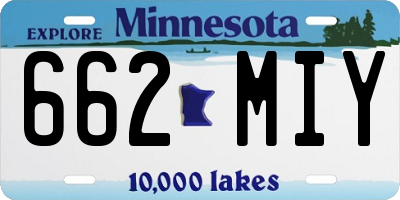 MN license plate 662MIY