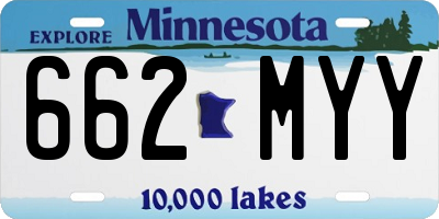 MN license plate 662MYY