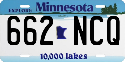 MN license plate 662NCQ