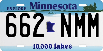 MN license plate 662NMM