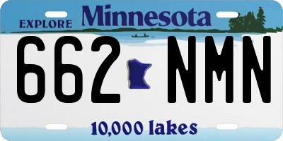 MN license plate 662NMN