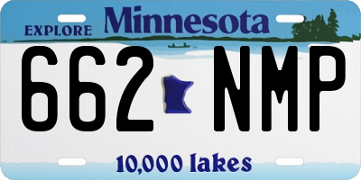 MN license plate 662NMP