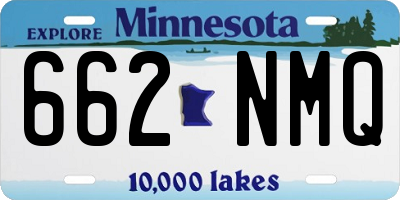 MN license plate 662NMQ