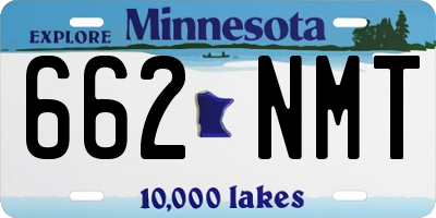 MN license plate 662NMT