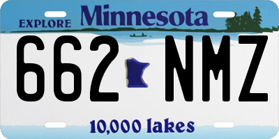 MN license plate 662NMZ