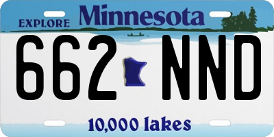 MN license plate 662NND