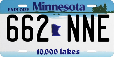 MN license plate 662NNE