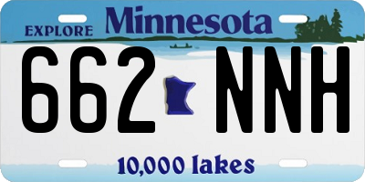 MN license plate 662NNH