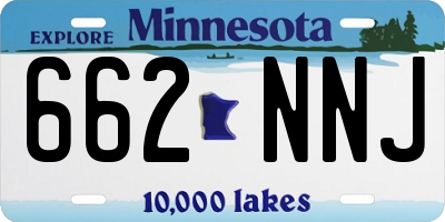 MN license plate 662NNJ