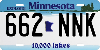 MN license plate 662NNK