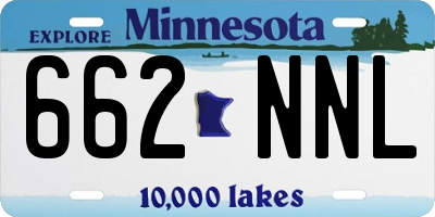 MN license plate 662NNL