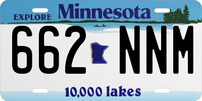 MN license plate 662NNM