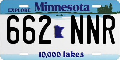 MN license plate 662NNR
