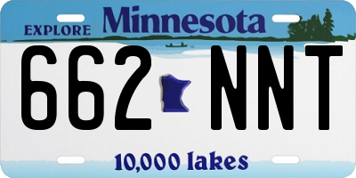 MN license plate 662NNT