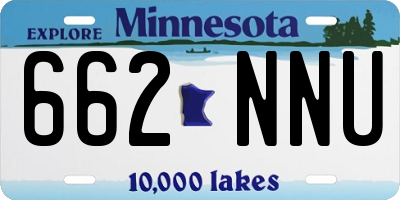 MN license plate 662NNU