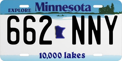 MN license plate 662NNY