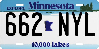 MN license plate 662NYL
