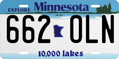 MN license plate 662OLN