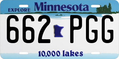 MN license plate 662PGG