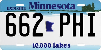 MN license plate 662PHI