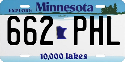 MN license plate 662PHL