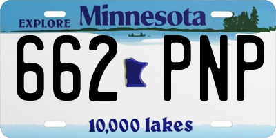 MN license plate 662PNP