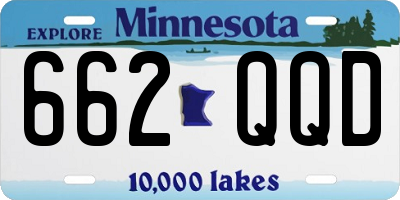 MN license plate 662QQD