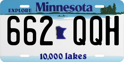 MN license plate 662QQH