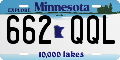 MN license plate 662QQL