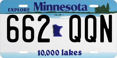 MN license plate 662QQN