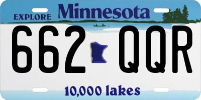 MN license plate 662QQR