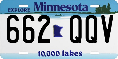 MN license plate 662QQV