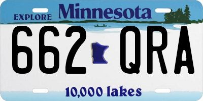 MN license plate 662QRA
