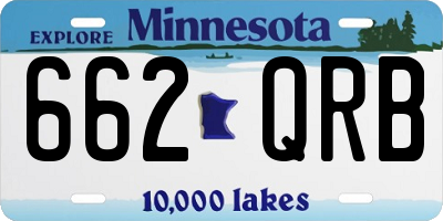 MN license plate 662QRB