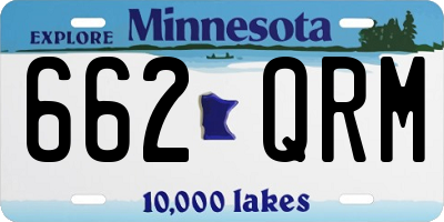 MN license plate 662QRM