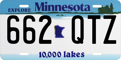 MN license plate 662QTZ