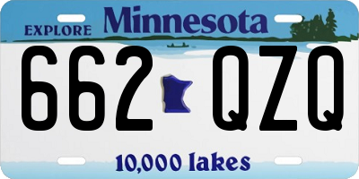 MN license plate 662QZQ