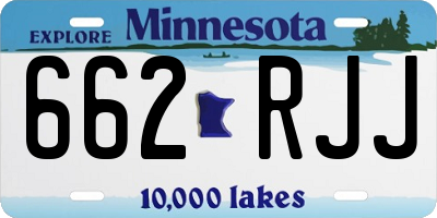 MN license plate 662RJJ