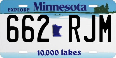 MN license plate 662RJM