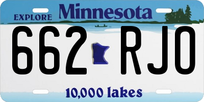MN license plate 662RJO