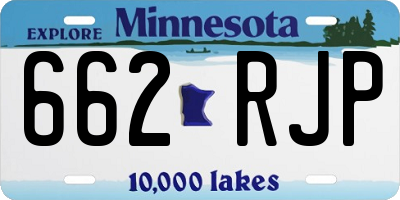 MN license plate 662RJP