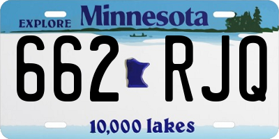 MN license plate 662RJQ