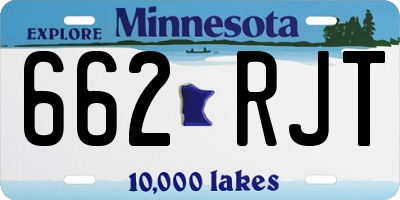 MN license plate 662RJT