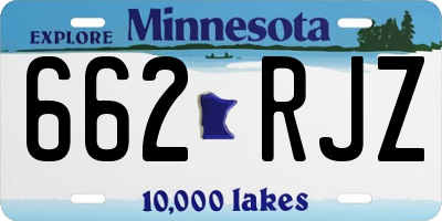 MN license plate 662RJZ